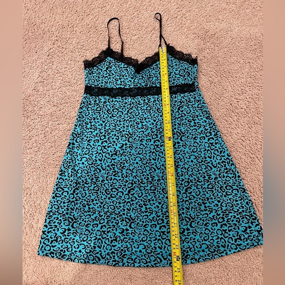 XOXO Leopard Print Satin Sexy Nightdress - Picture 8 of 10